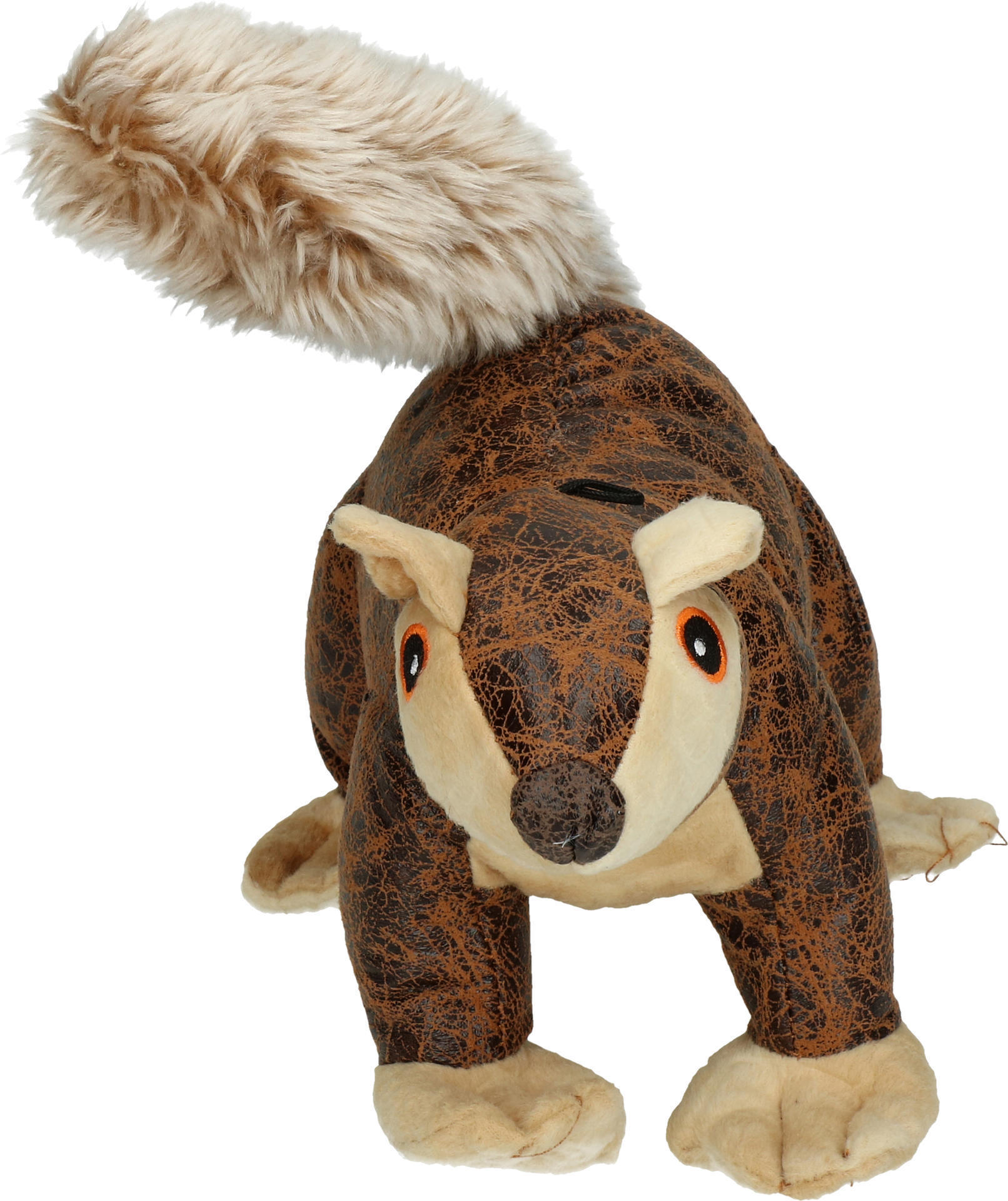 brown squirrel soft dog toy