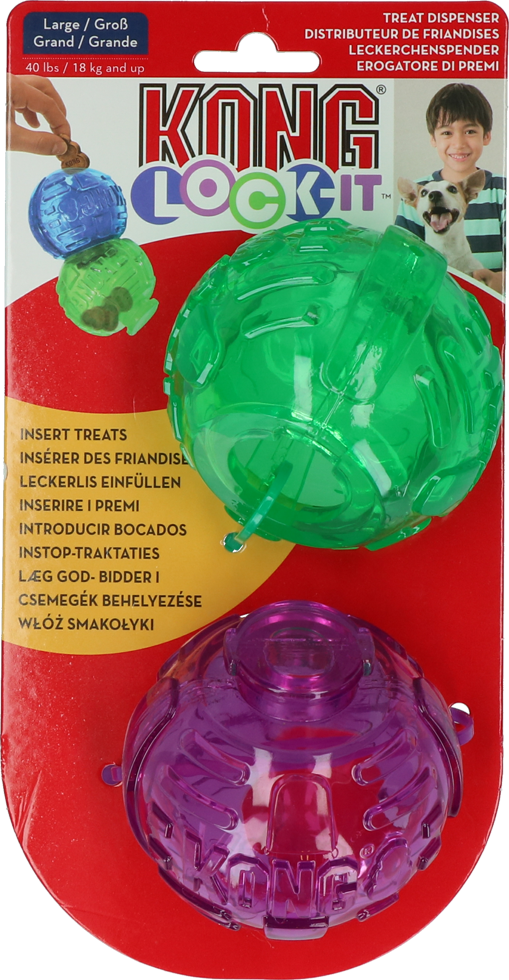 Lock It 2pcs large dog ball
