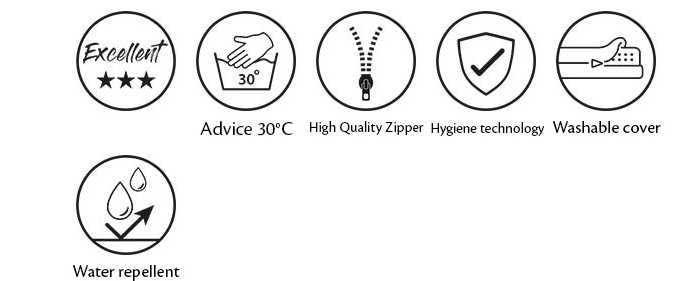 Velour bed pillow for dogs M