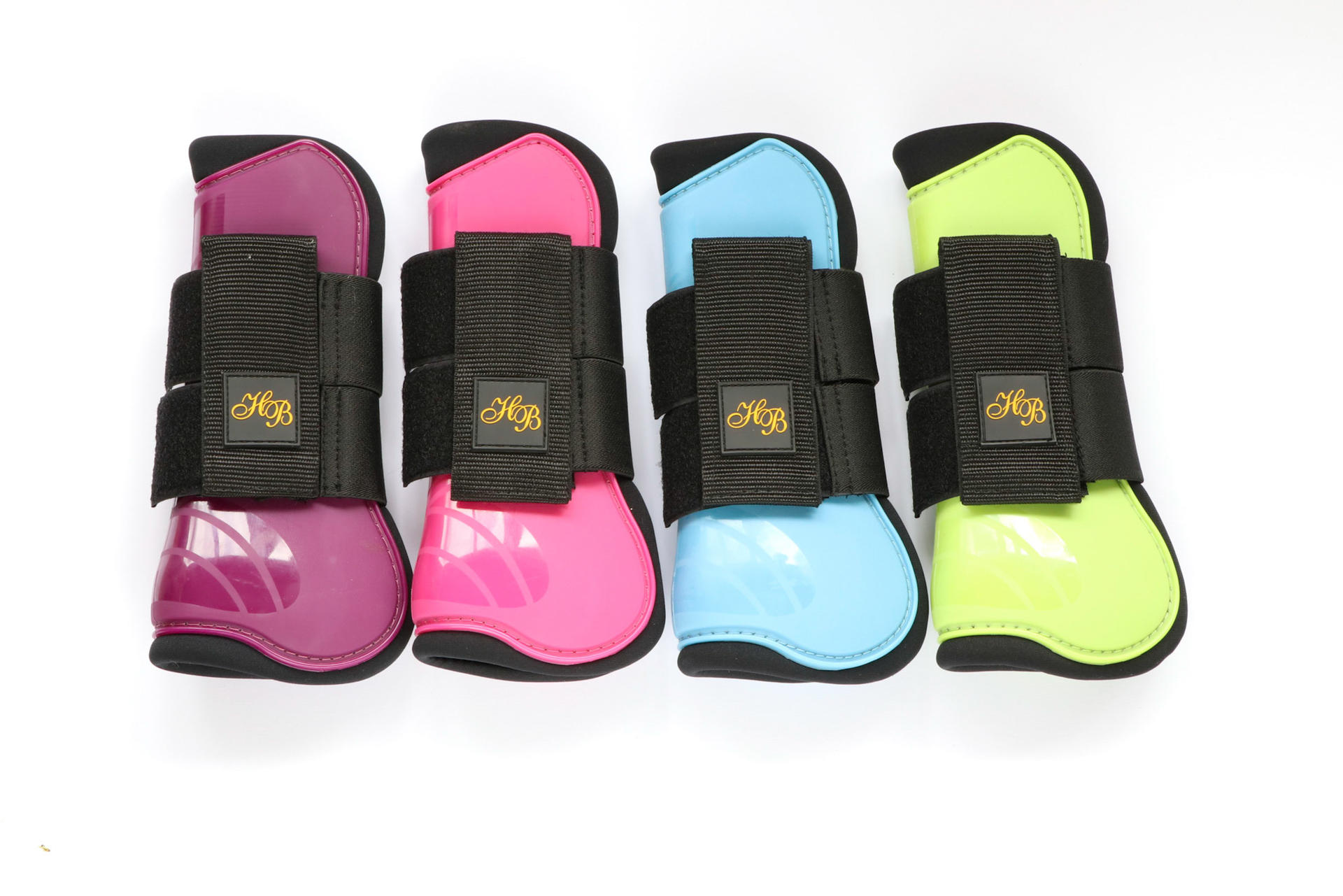 205 Luxury tendon  protection boots  shine white pony horse foot protection