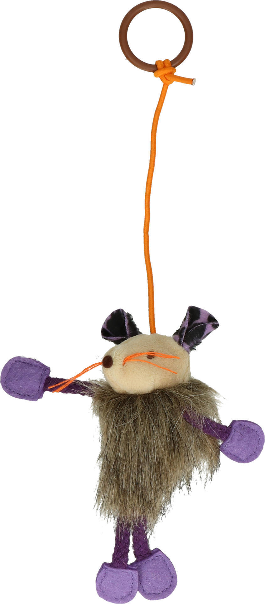 Crazy cat sweet mouse with purple cat root cat toy