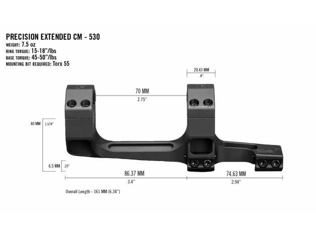 Vortex Precision Extended 30mm mount