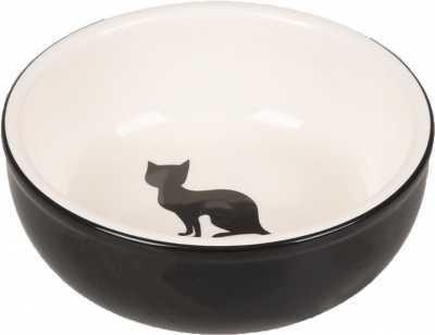 Cat ceramic bowl 310 ml / 13 cm Cat feeding bowl