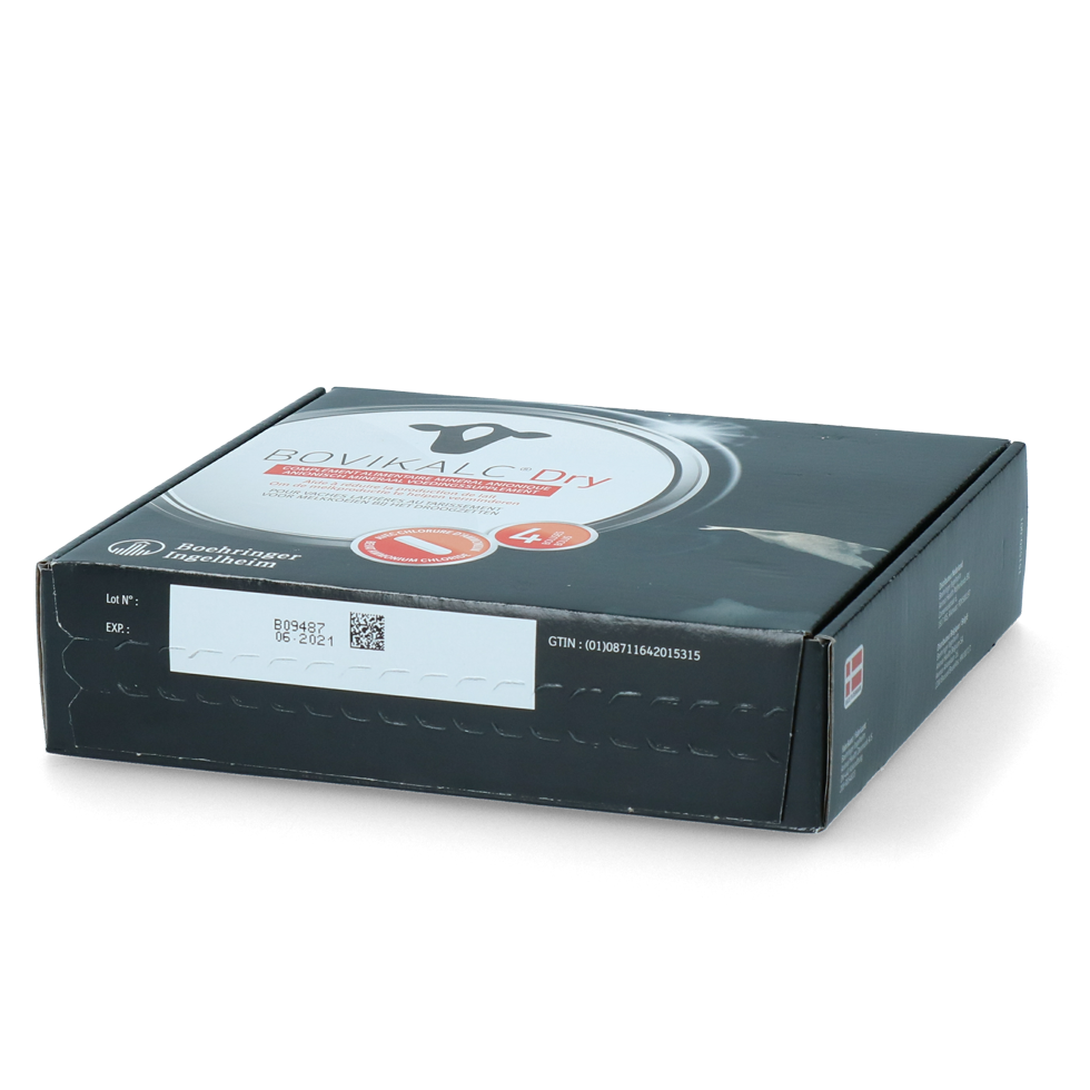 Dry bolus cattle minerals