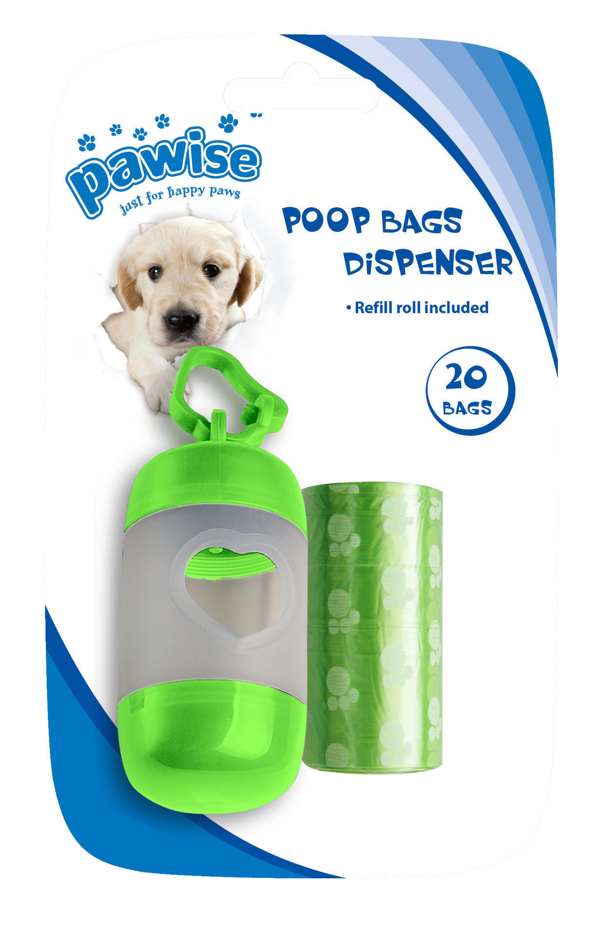 Dispenser for dog waste bag