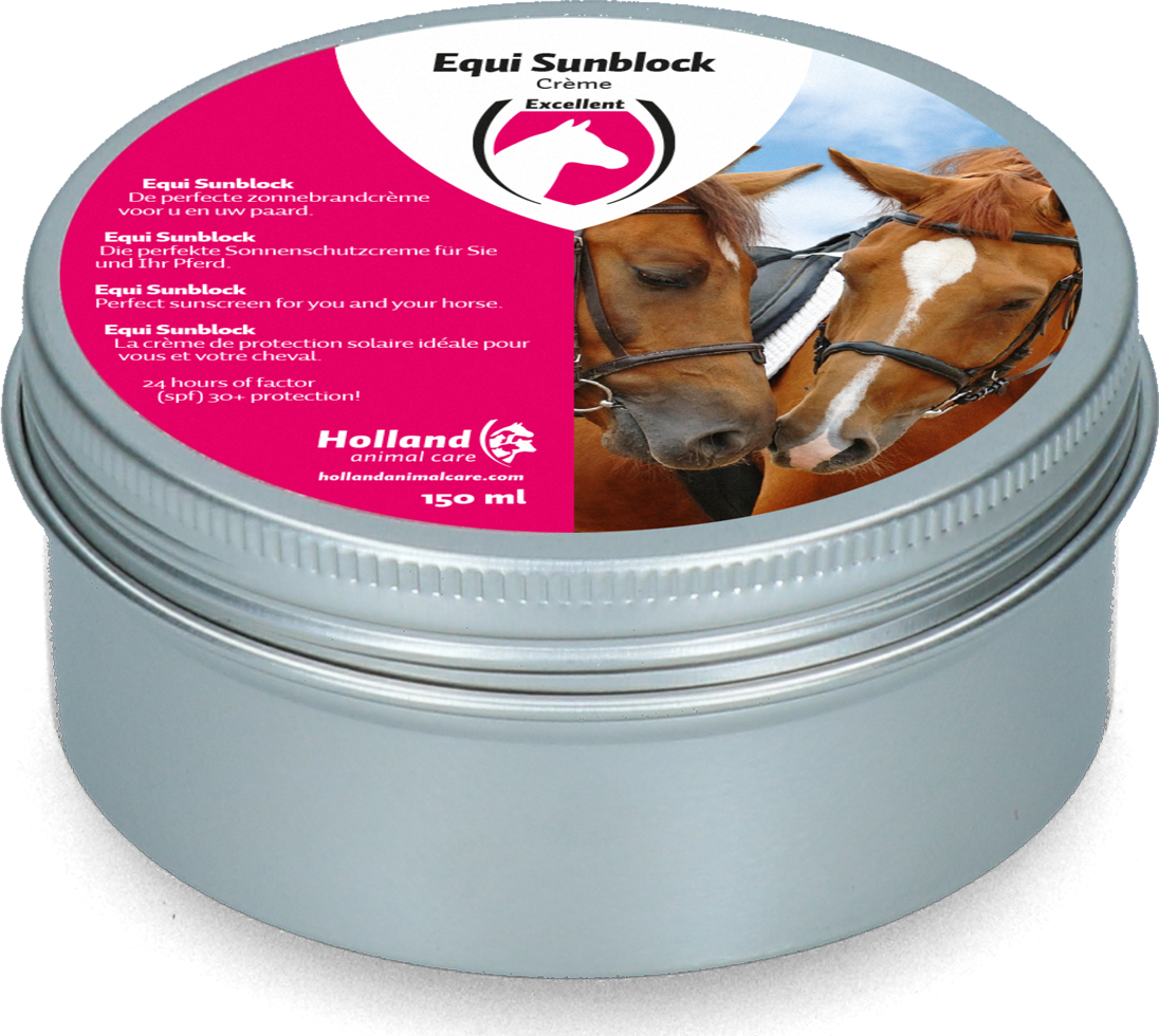 Horse cream for sunburn, horse care