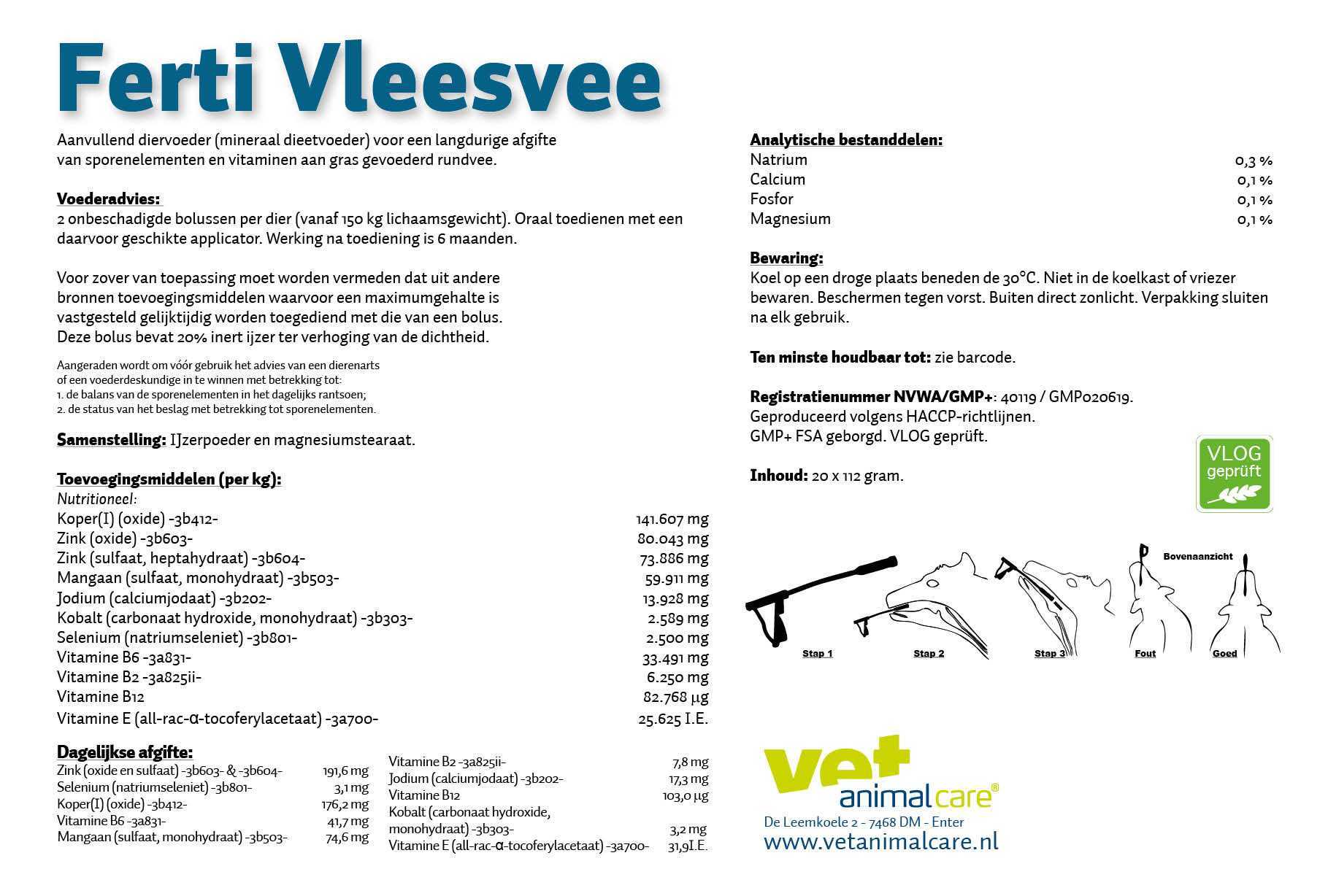 Lead for beef cattle Cattle minerals