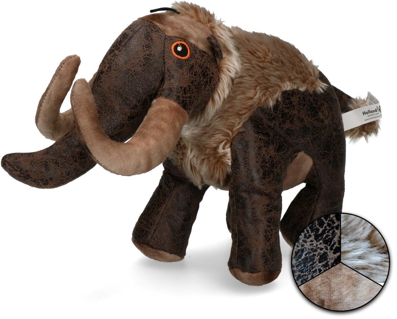 Mammoth soft material dark brown dog toy
