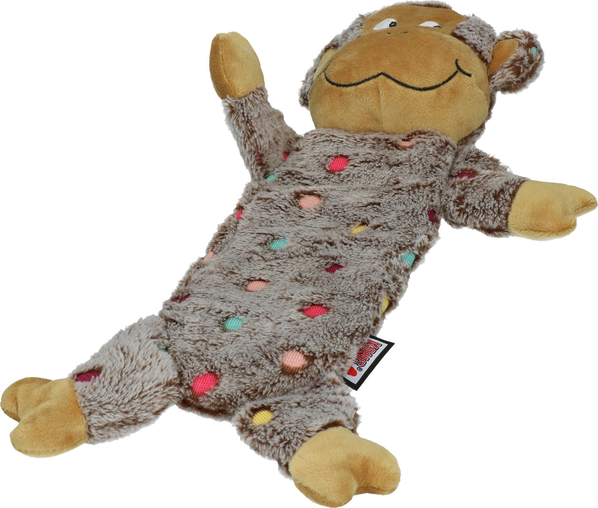 Spotted monkey dog toy plush
