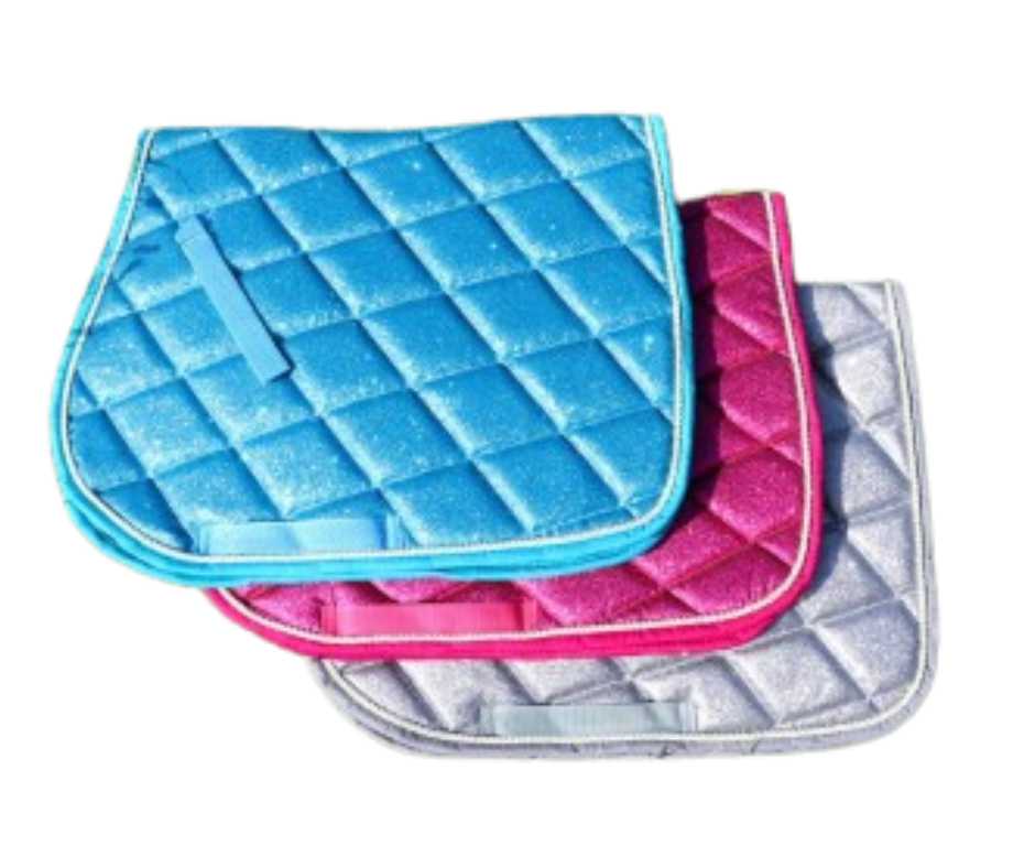 Sparkling glitter saddle pad for pony