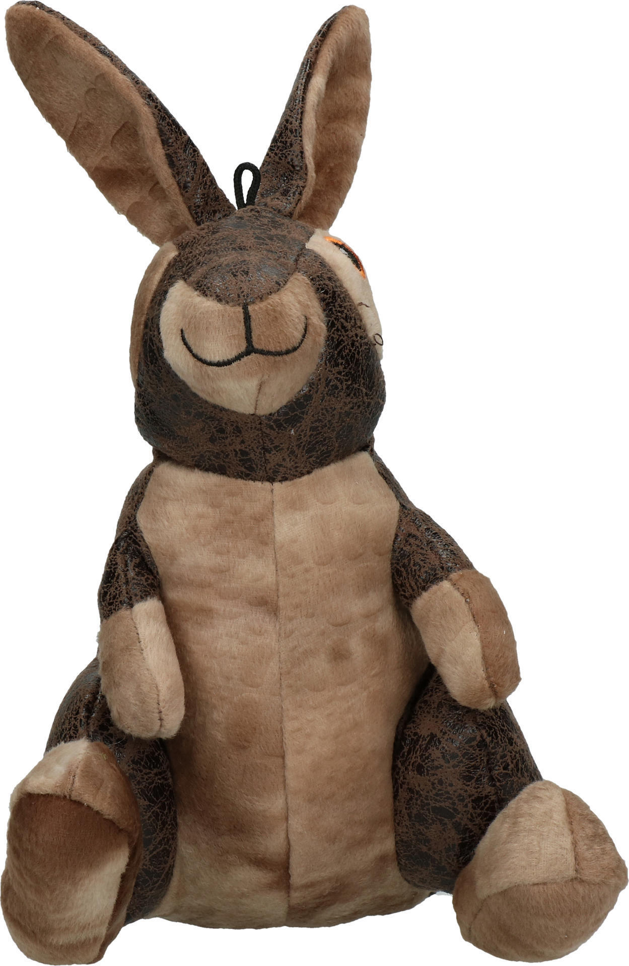 dark brown rabbit soft dog toy