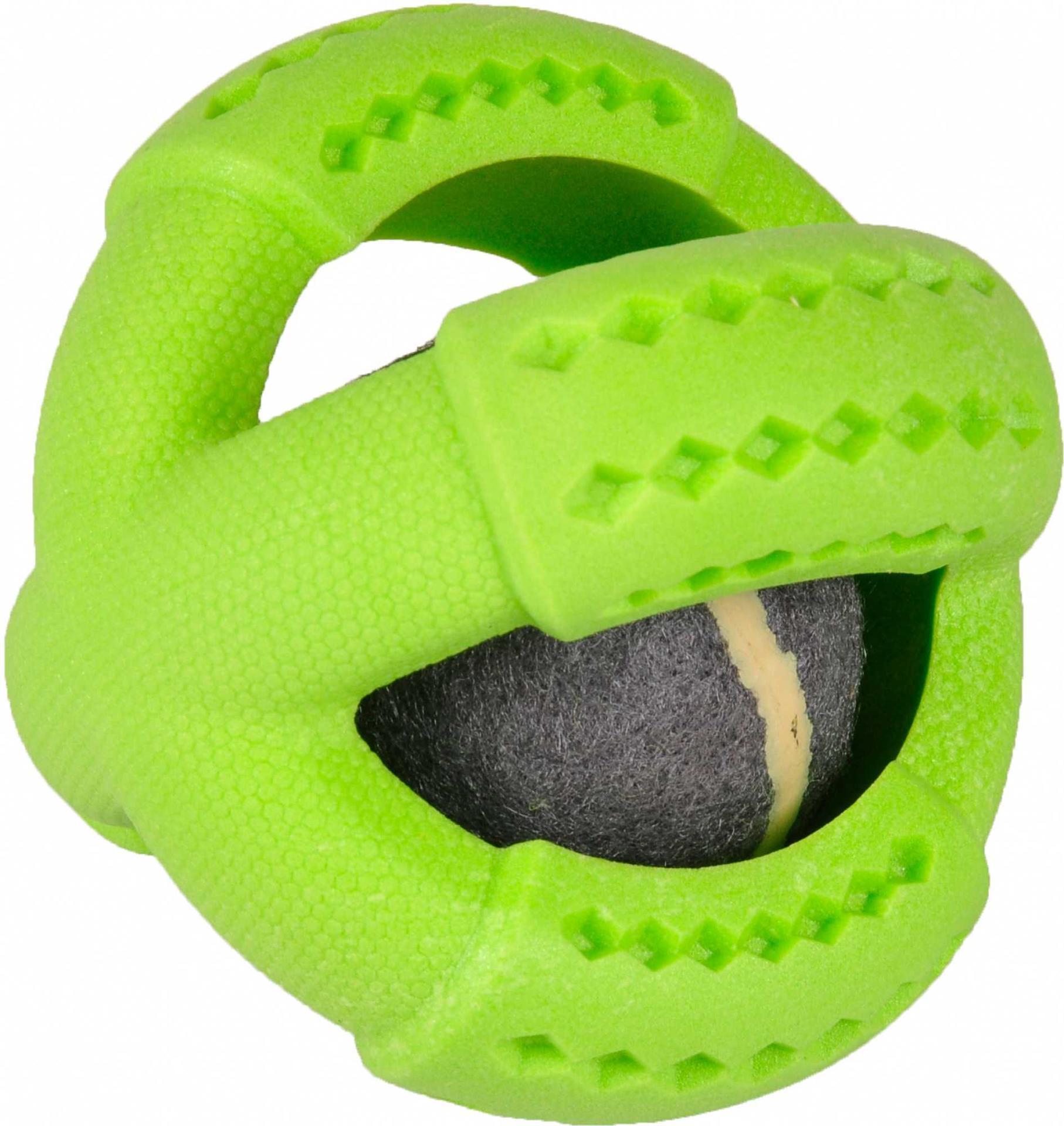 Foam tennis ball with mint 11 cm dog toy chew toy
