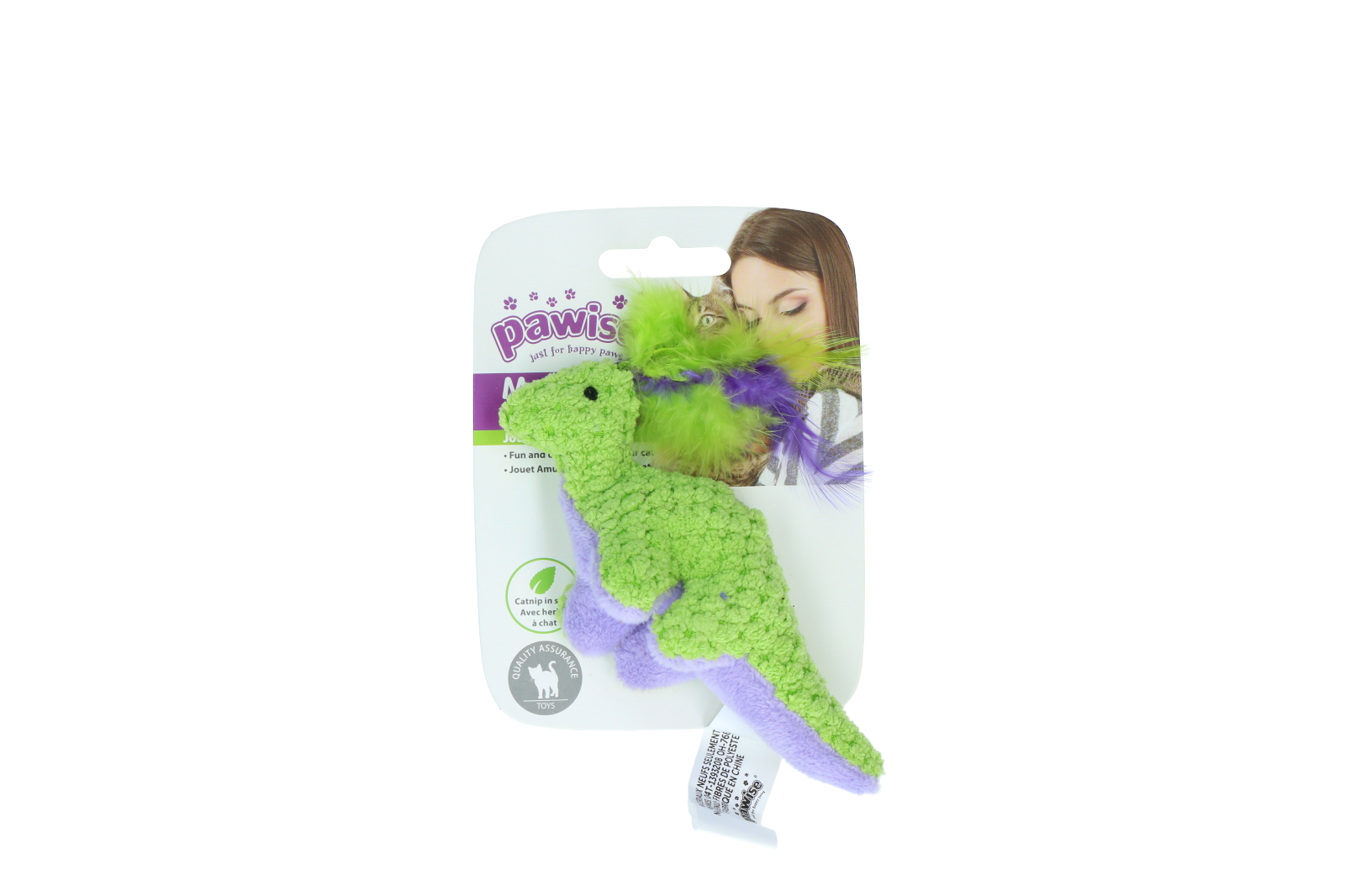 Meow meow meow life dinosaur feathered cat toy