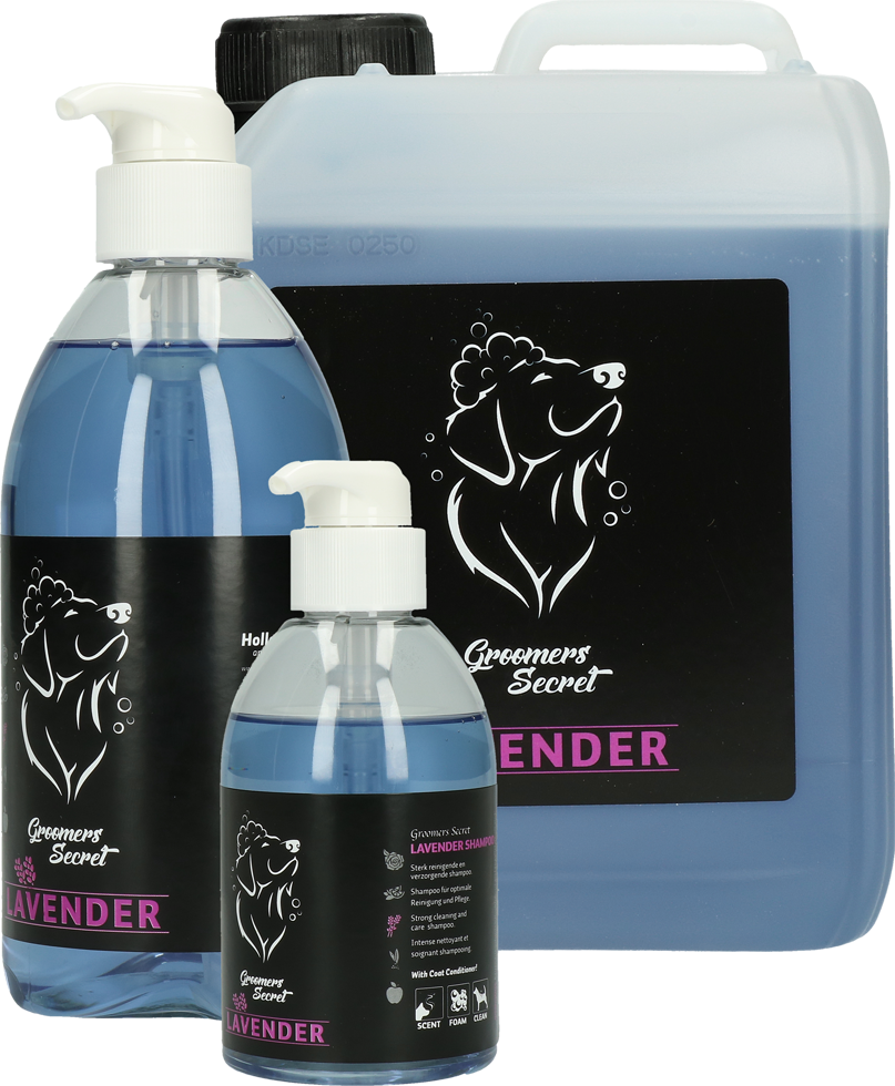 Lavender scented shampoo with strong cleansing action, Dog shampoo, grooming