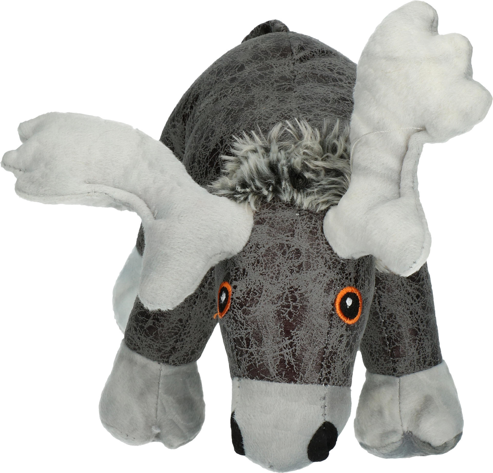 grey moose soft dog toy