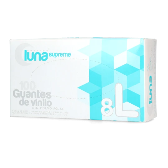 Head gloves vinyl transparent L