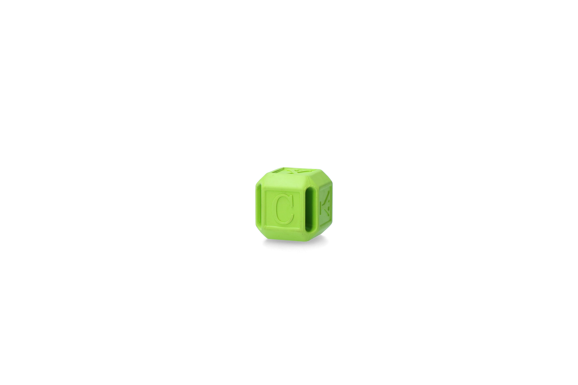 Cube green dog toy