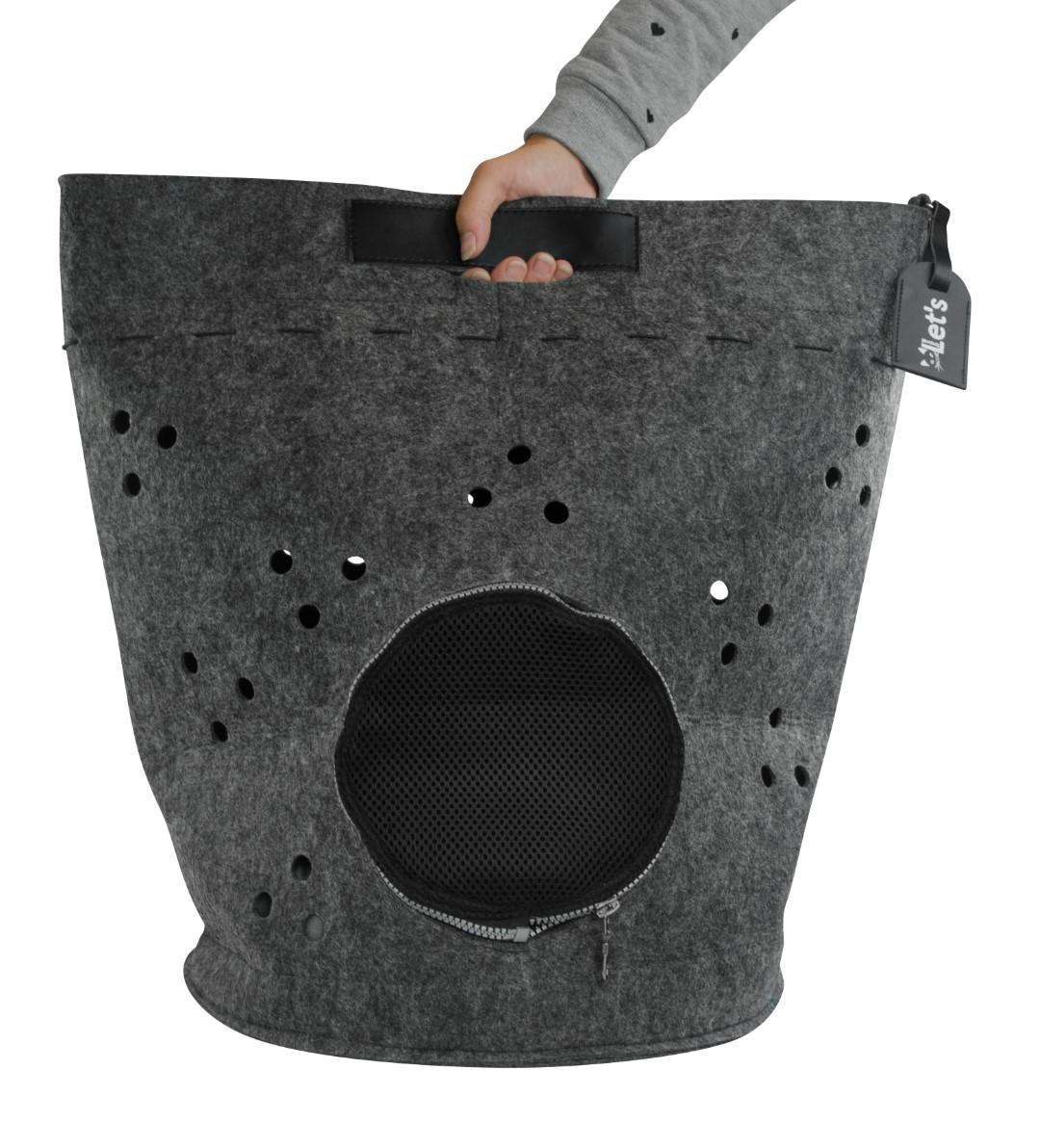 Travel bag Antraciet cat, dog transport, travel, carrier