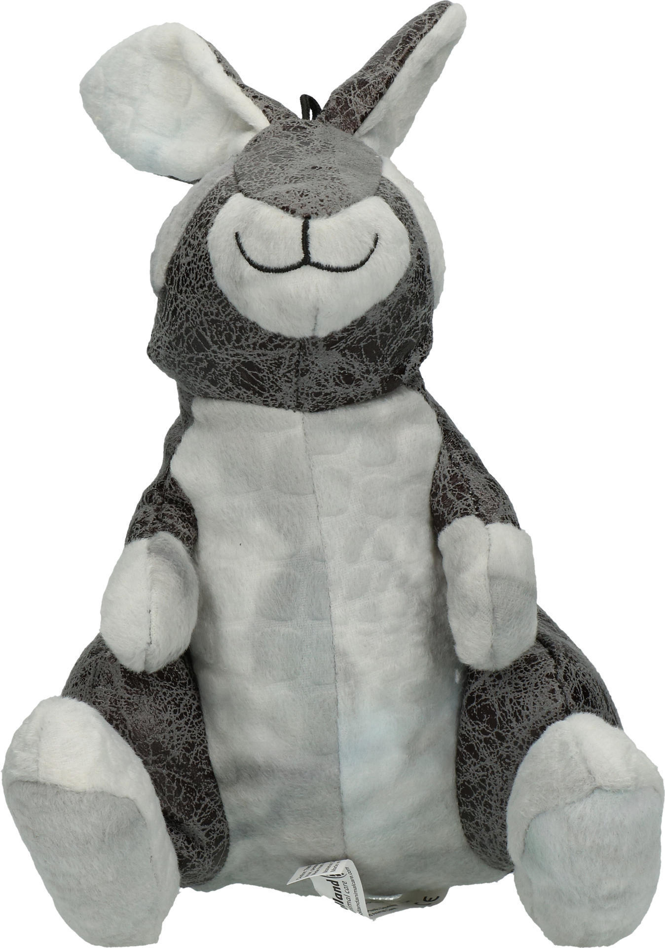 grey rabbit soft dog toy