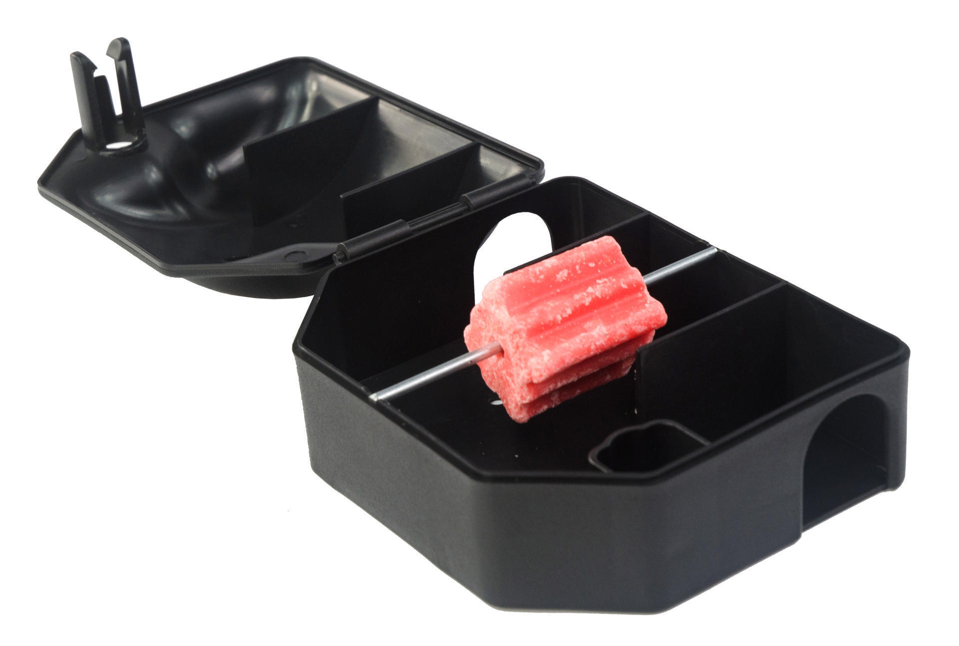 Mousetrap bait box for barn livestock pest control live catch traps
