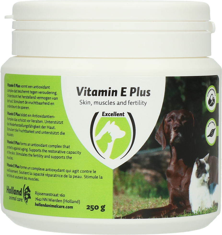 Vitamin E plus, cat multivitamin and food supplement, health