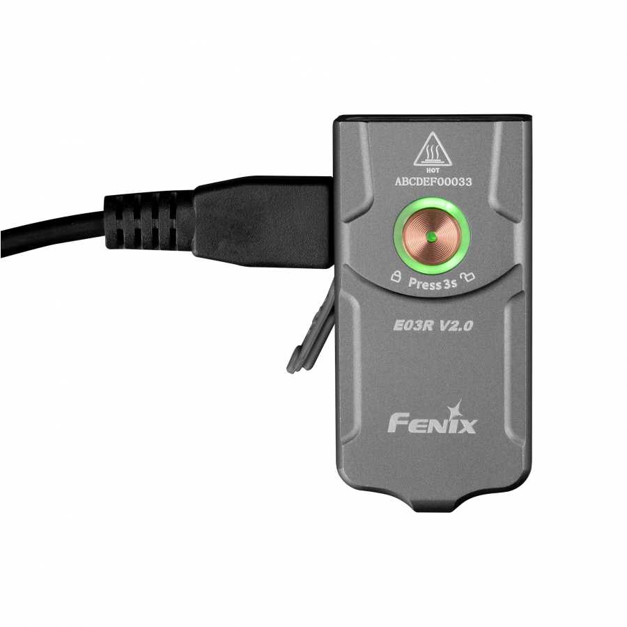 LED flashlight E03R V2.0 grey