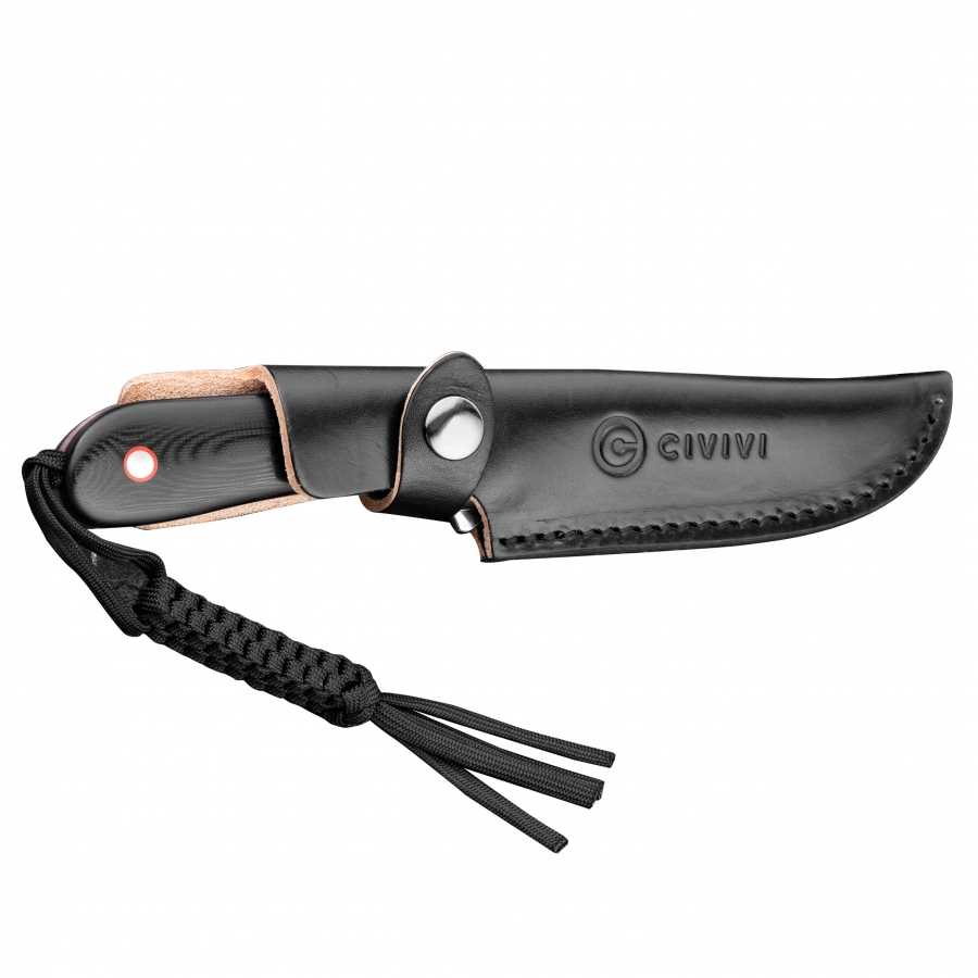 Elementum fixed blade knife C2104A black / red