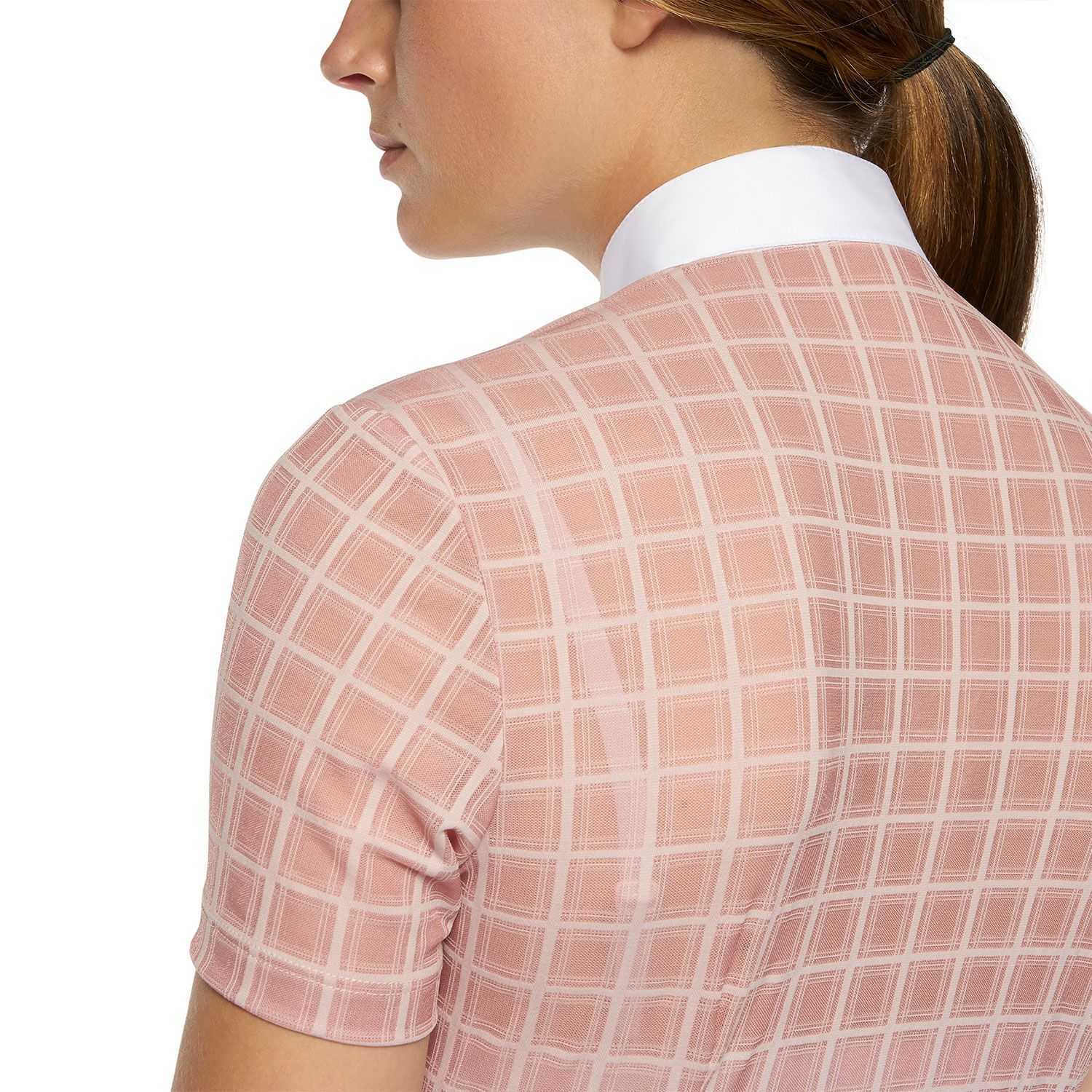 Woman  rider competition shirt pleated in front