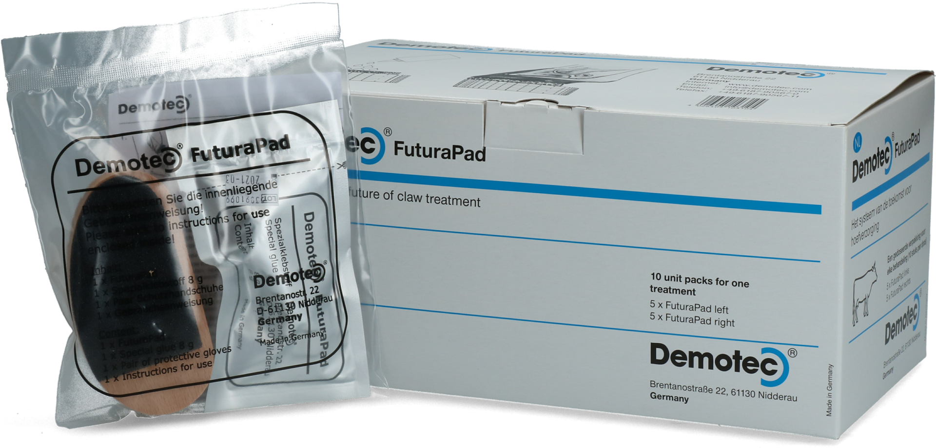 FuturaPad hoof treatment for 10 treatments, cattle, hoof care