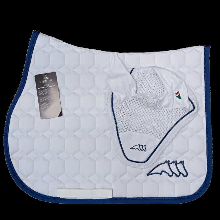 Asepid Jumping Saddle Pad + Fly Hood Set