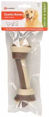 Dog snack duo knot lamb 17 cm reward bite snacks cookies biscuits