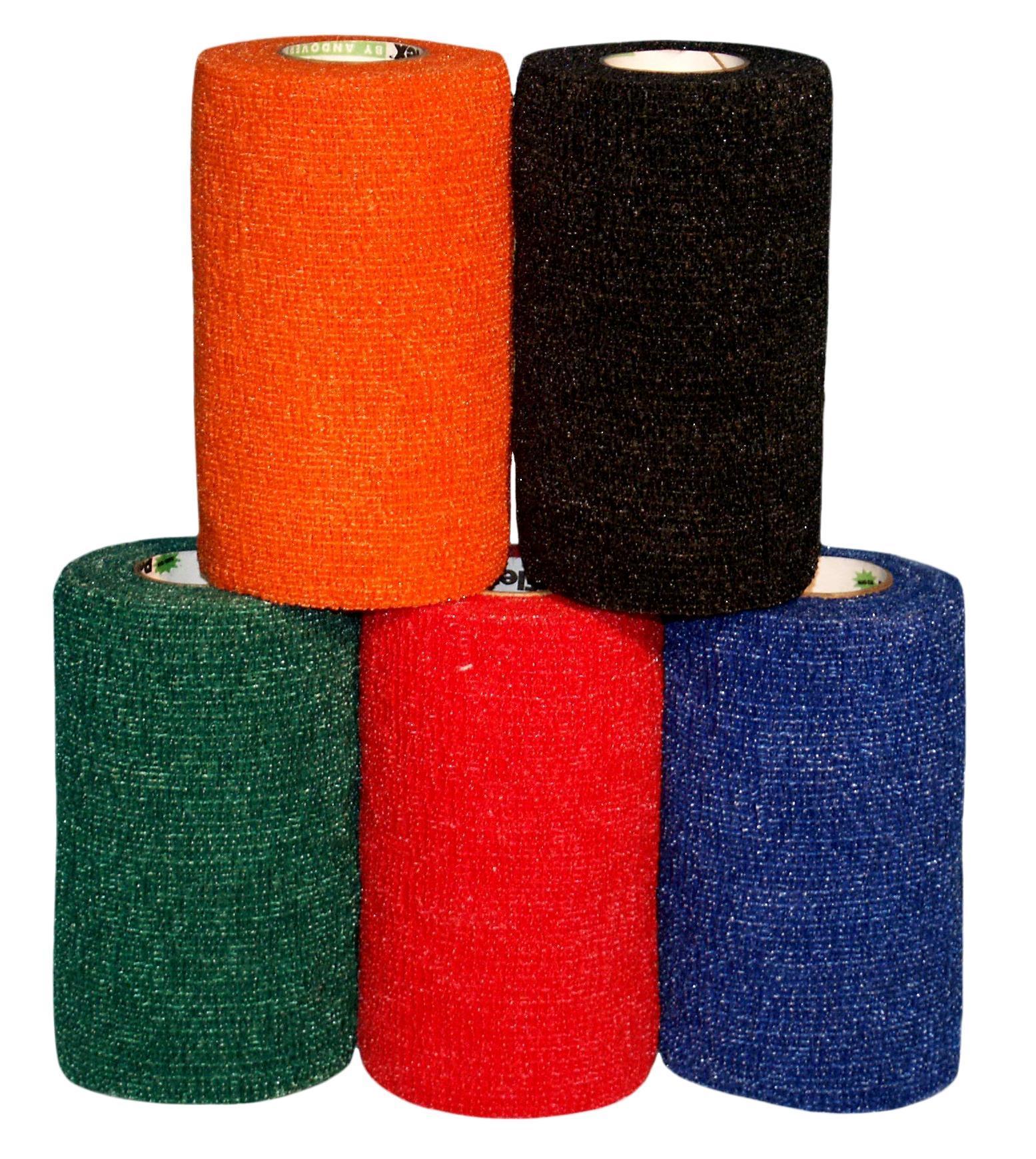 Bandage, bandage blue 10 cm , horse wound treatment