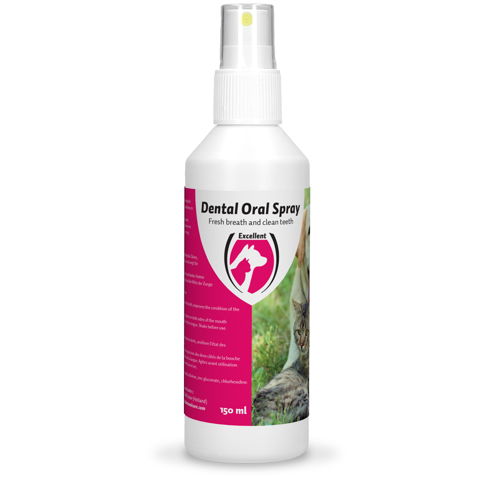 Tooth and mouth care spray for dogs