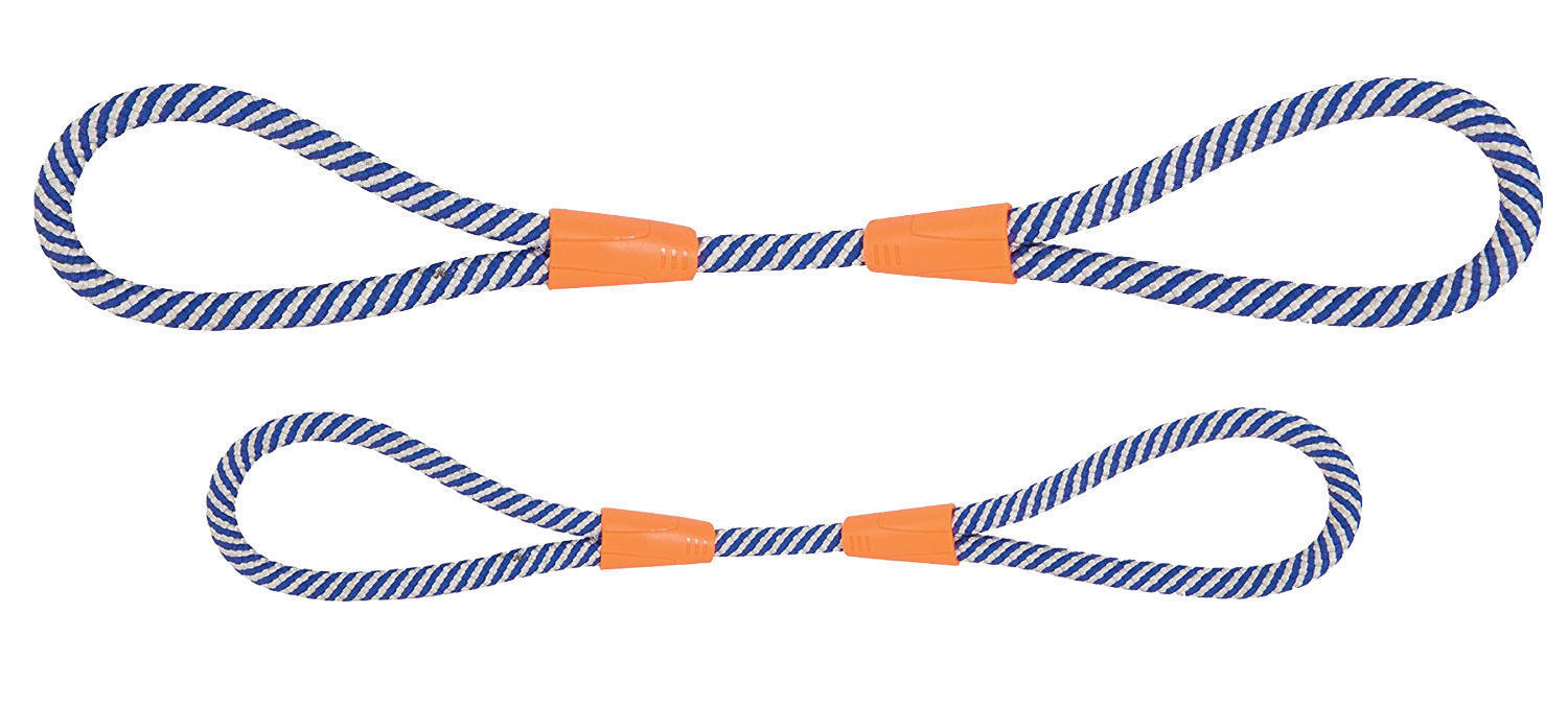 Small dog toy ropes with braided rope on both ends