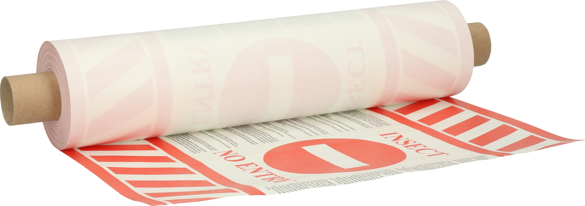 Quarantine adhesive tape around the pallet for barn livestock pest control