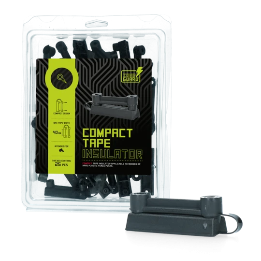 Comppact insulator for 40 mm tape for livestock electric fence