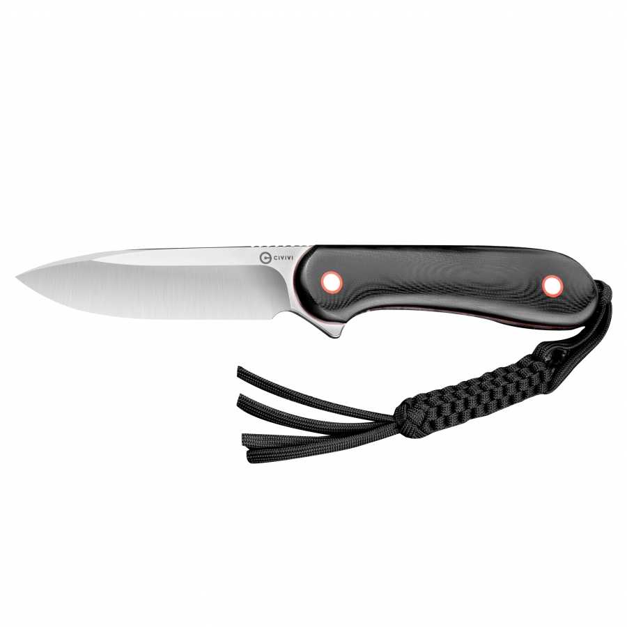 Elementum fixed blade knife C2104A black / red