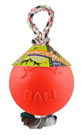 Romp-n-Roll ball 10 cm orange vanilla scented dog toy
