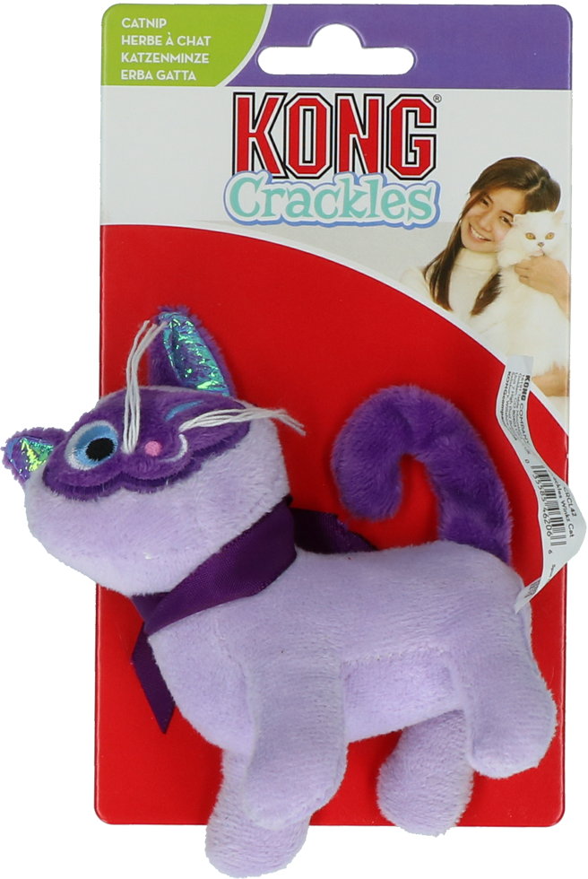 Winking crunchy cat stuffed with catnip plush cat toy