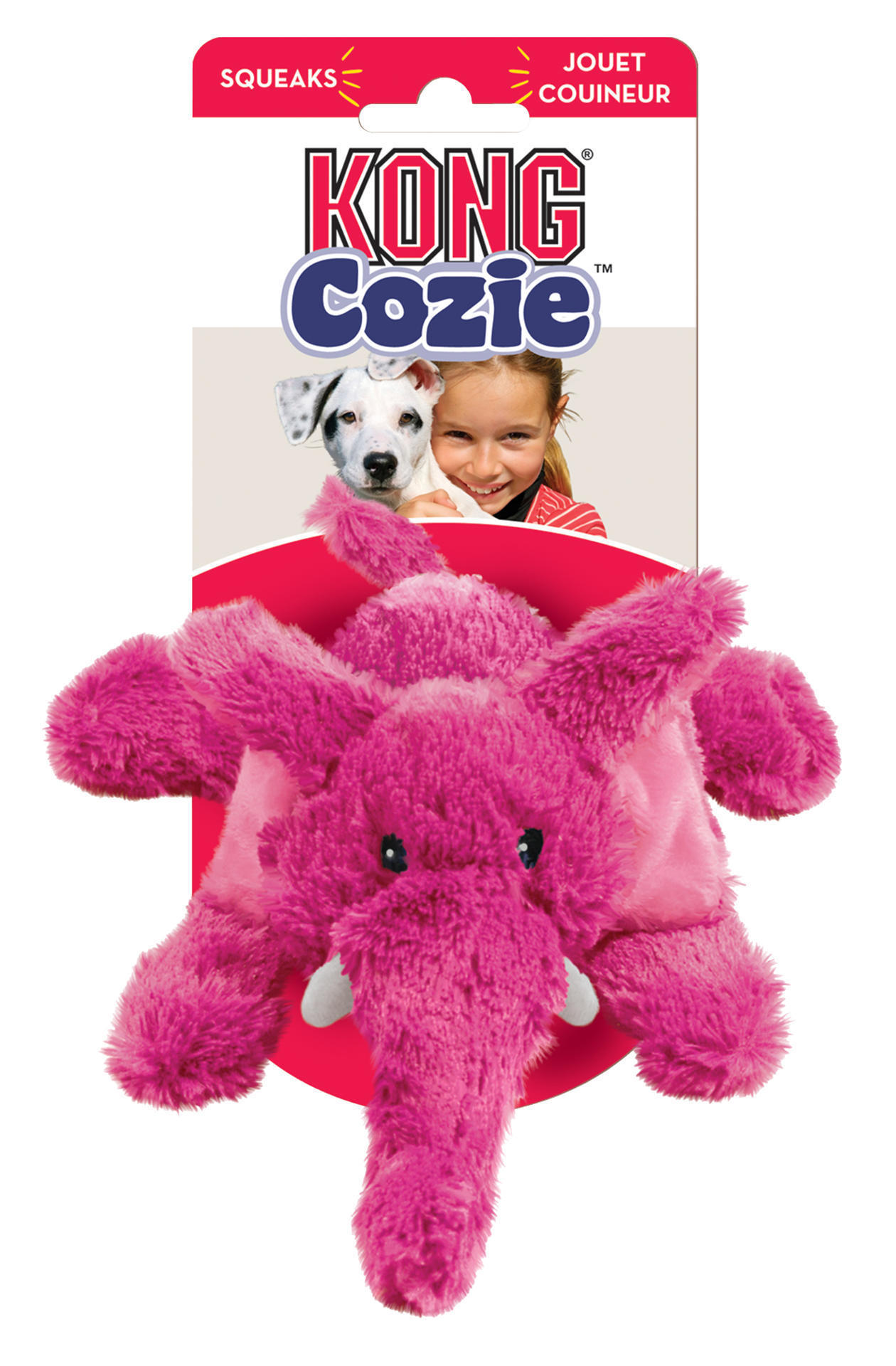 Cozies brights elephant S 15,2 cm x 13,3 cm plush dog toy