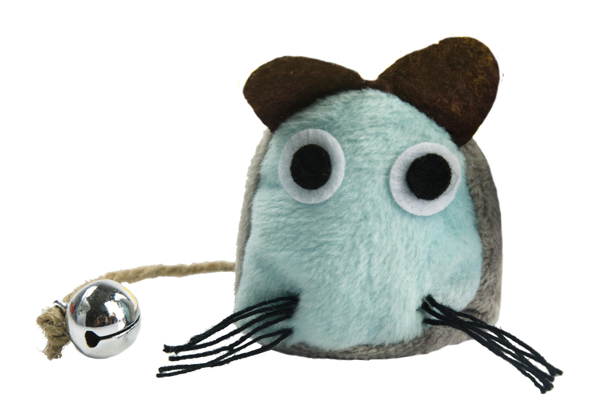 Crazy cat funny light blue mouse with cat root cat toy