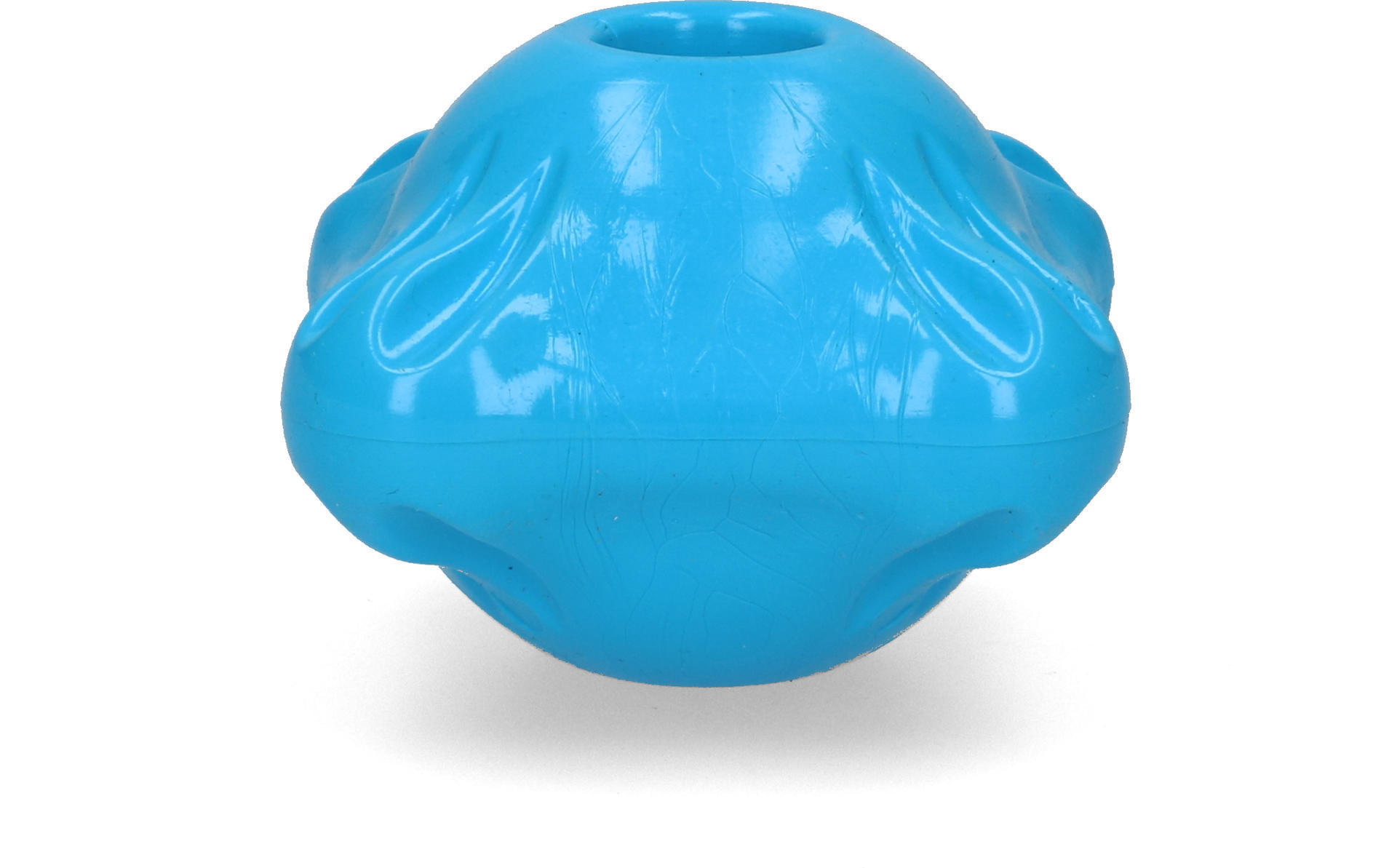 Flex-n-Chew square chew toy with blue reward wall fillable dog toy