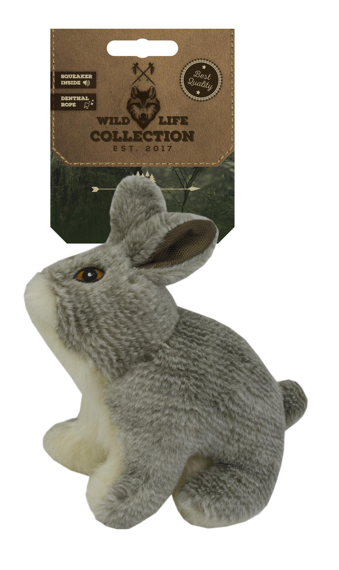 Rabbit dog toy plush