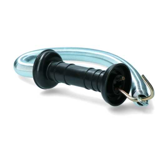 Spring handle for electric gate