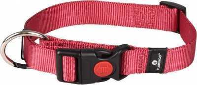 Dog collar ziggi cherry red 2x45 to 65 cm basic collar