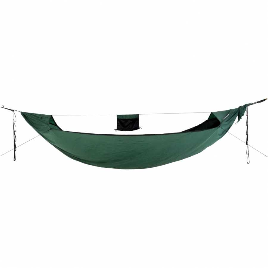 Ultralight hammock set with mosquito net, green