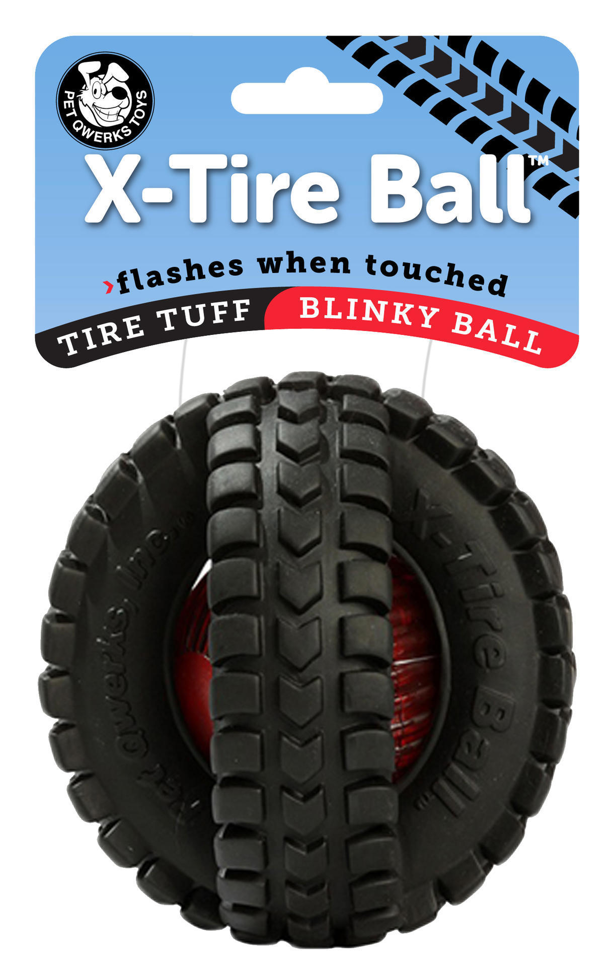 Tire shaped dog ball 12cm