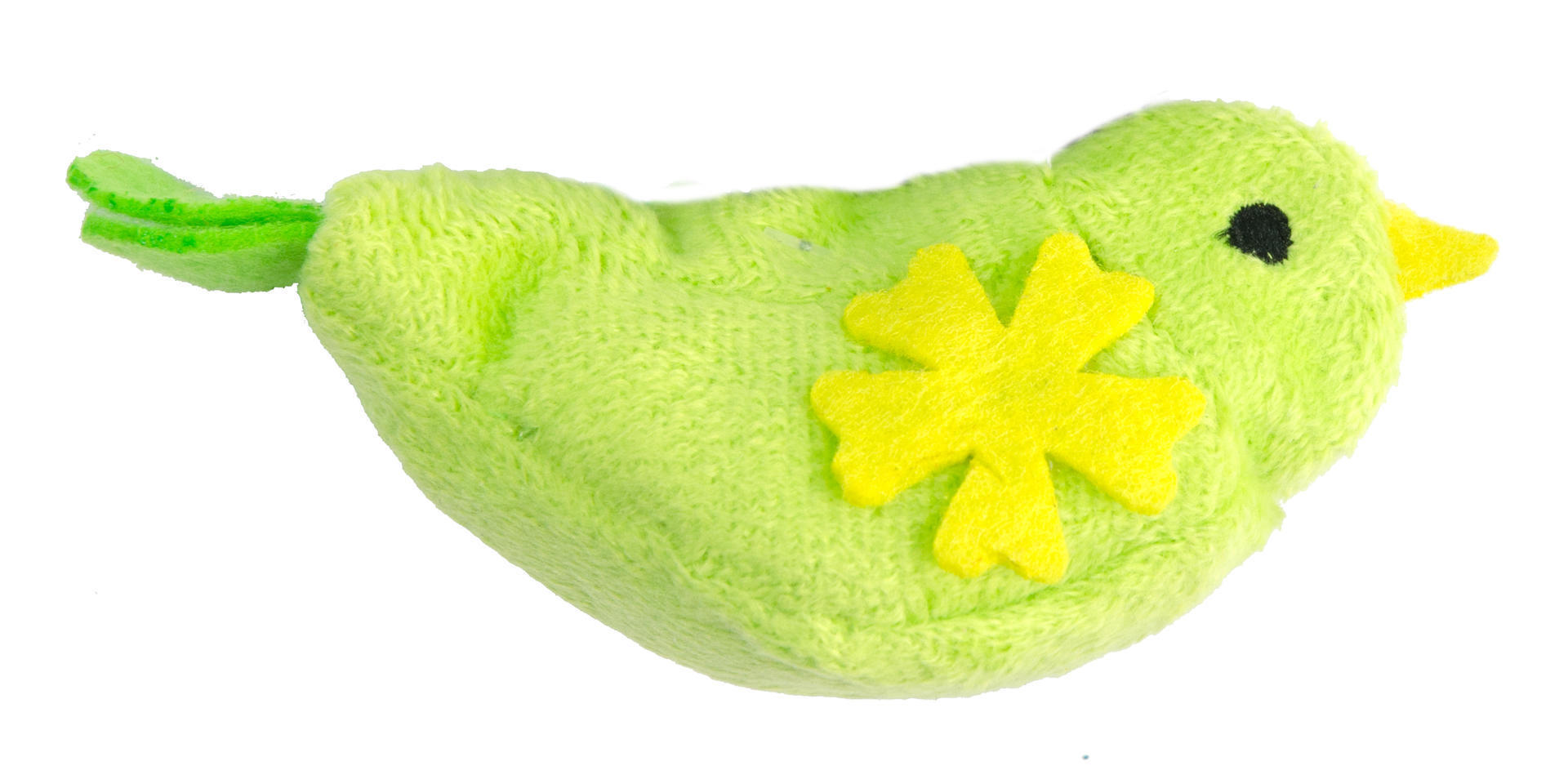 Crazy cat bird with 100% cat root plush cat toy