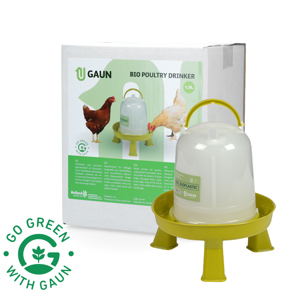 Poultry drinker 1.5 l Bio green lemon with legs
