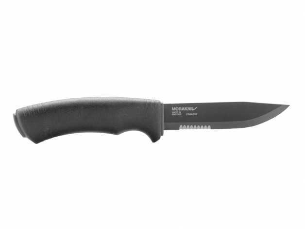 Bushcraft SRT partially serrated knife